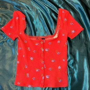 Orange Forever 21 Top